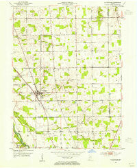 La Fontaine Indiana Historical topographic map, 1:24000 scale, 7.5 X 7.5 Minute, Year 1953