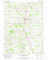 La Paz Indiana Historical topographic map, 1:24000 scale, 7.5 X 7.5 Minute, Year 1972