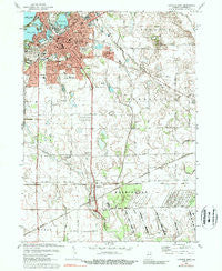 La Porte East Indiana Historical topographic map, 1:24000 scale, 7.5 X 7.5 Minute, Year 1977