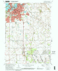 La Porte East Indiana Historical topographic map, 1:24000 scale, 7.5 X 7.5 Minute, Year 1974