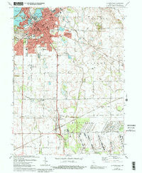 La Porte East Indiana Historical topographic map, 1:24000 scale, 7.5 X 7.5 Minute, Year 1974
