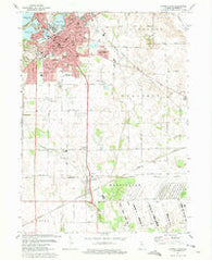 La Porte East Indiana Historical topographic map, 1:24000 scale, 7.5 X 7.5 Minute, Year 1974