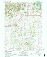 La Porte West Indiana Historical topographic map, 1:24000 scale, 7.5 X 7.5 Minute, Year 1969