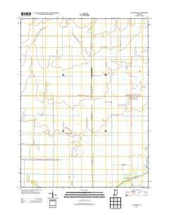 La Crosse Indiana Historical topographic map, 1:24000 scale, 7.5 X 7.5 Minute, Year 2013