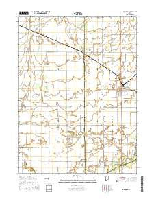 La Crosse Indiana Current topographic map, 1:24000 scale, 7.5 X 7.5 Minute, Year 2016
