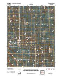 La Fontaine Indiana Historical topographic map, 1:24000 scale, 7.5 X 7.5 Minute, Year 2010