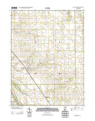 La Fontaine Indiana Historical topographic map, 1:24000 scale, 7.5 X 7.5 Minute, Year 2013