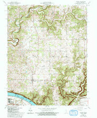 Laconia Indiana Historical topographic map, 1:24000 scale, 7.5 X 7.5 Minute, Year 1966