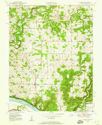 Laconia Indiana Historical topographic map, 1:24000 scale, 7.5 X 7.5 Minute, Year 1948