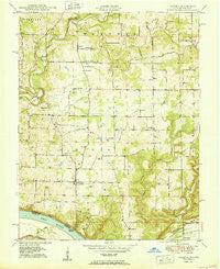 Laconia Indiana Historical topographic map, 1:24000 scale, 7.5 X 7.5 Minute, Year 1950