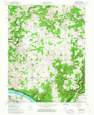 Laconia Indiana Historical topographic map, 1:24000 scale, 7.5 X 7.5 Minute, Year 1966