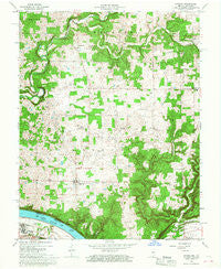 Laconia Indiana Historical topographic map, 1:24000 scale, 7.5 X 7.5 Minute, Year 1966