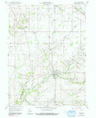 Ladoga Indiana Historical topographic map, 1:24000 scale, 7.5 X 7.5 Minute, Year 1958