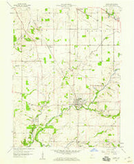 Ladoga Indiana Historical topographic map, 1:24000 scale, 7.5 X 7.5 Minute, Year 1958