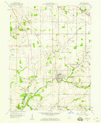 Ladoga Indiana Historical topographic map, 1:24000 scale, 7.5 X 7.5 Minute, Year 1958