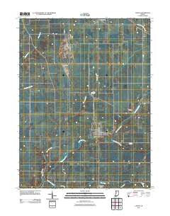 Ladoga Indiana Historical topographic map, 1:24000 scale, 7.5 X 7.5 Minute, Year 2011