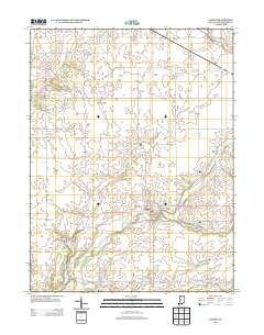 Ladoga Indiana Historical topographic map, 1:24000 scale, 7.5 X 7.5 Minute, Year 2013