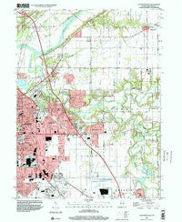 Lafayette East Indiana Historical topographic map, 1:24000 scale, 7.5 X 7.5 Minute, Year 1998