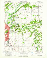 Lafayette East Indiana Historical topographic map, 1:24000 scale, 7.5 X 7.5 Minute, Year 1961