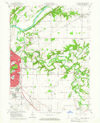 Lafayette East Indiana Historical topographic map, 1:24000 scale, 7.5 X 7.5 Minute, Year 1961