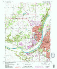 Lafayette West Indiana Historical topographic map, 1:24000 scale, 7.5 X 7.5 Minute, Year 1961
