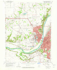Lafayette West Indiana Historical topographic map, 1:24000 scale, 7.5 X 7.5 Minute, Year 1961