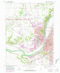 Lafayette West Indiana Historical topographic map, 1:24000 scale, 7.5 X 7.5 Minute, Year 1961