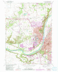 Lafayette West Indiana Historical topographic map, 1:24000 scale, 7.5 X 7.5 Minute, Year 1961