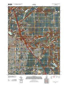 Lafayette East Indiana Historical topographic map, 1:24000 scale, 7.5 X 7.5 Minute, Year 2010