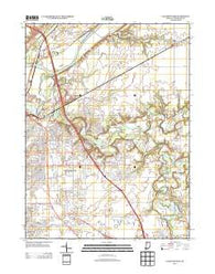 Lafayette East Indiana Historical topographic map, 1:24000 scale, 7.5 X 7.5 Minute, Year 2013