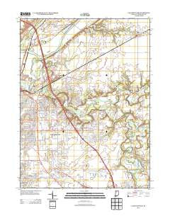 Lafayette East Indiana Historical topographic map, 1:24000 scale, 7.5 X 7.5 Minute, Year 2013