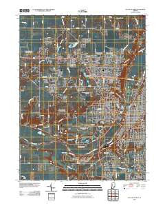Lafayette West Indiana Historical topographic map, 1:24000 scale, 7.5 X 7.5 Minute, Year 2010