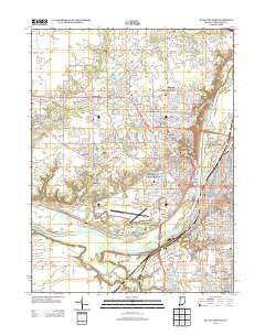 Lafayette West Indiana Historical topographic map, 1:24000 scale, 7.5 X 7.5 Minute, Year 2013