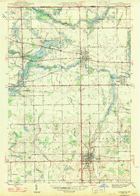Lagrange Indiana Historical topographic map, 1:24000 scale, 7.5 X 7.5 Minute, Year 1947