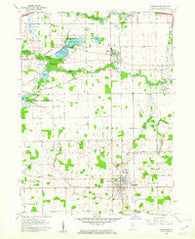 Lagrange Indiana Historical topographic map, 1:24000 scale, 7.5 X 7.5 Minute, Year 1960