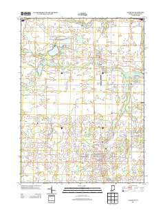 Lagrange Indiana Historical topographic map, 1:24000 scale, 7.5 X 7.5 Minute, Year 2013