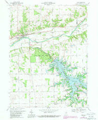 Lagro Indiana Historical topographic map, 1:24000 scale, 7.5 X 7.5 Minute, Year 1969