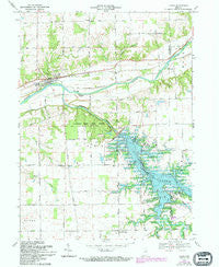 Lagro Indiana Historical topographic map, 1:24000 scale, 7.5 X 7.5 Minute, Year 1969