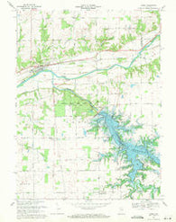 Lagro Indiana Historical topographic map, 1:24000 scale, 7.5 X 7.5 Minute, Year 1969