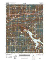 Lagro Indiana Historical topographic map, 1:24000 scale, 7.5 X 7.5 Minute, Year 2010
