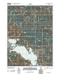 Lake Wawasee Indiana Historical topographic map, 1:24000 scale, 7.5 X 7.5 Minute, Year 2010