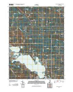 Lake Wawasee Indiana Historical topographic map, 1:24000 scale, 7.5 X 7.5 Minute, Year 2010
