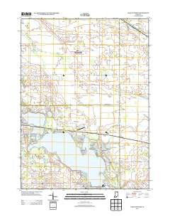 Lake Wawasee Indiana Historical topographic map, 1:24000 scale, 7.5 X 7.5 Minute, Year 2013