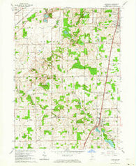 Lakeville Indiana Historical topographic map, 1:24000 scale, 7.5 X 7.5 Minute, Year 1958
