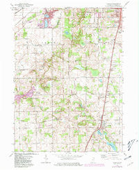 Lakeville Indiana Historical topographic map, 1:24000 scale, 7.5 X 7.5 Minute, Year 1974