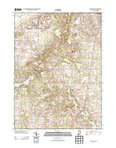 Lakeville Indiana Historical topographic map, 1:24000 scale, 7.5 X 7.5 Minute, Year 2013