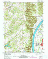 Lanesville Indiana Historical topographic map, 1:24000 scale, 7.5 X 7.5 Minute, Year 1982