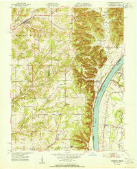 Lanesville Indiana Historical topographic map, 1:24000 scale, 7.5 X 7.5 Minute, Year 1951
