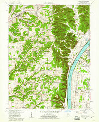 Lanesville Indiana Historical topographic map, 1:24000 scale, 7.5 X 7.5 Minute, Year 1960