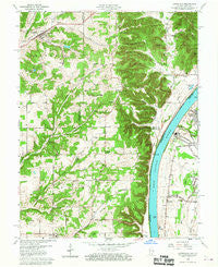 Lanesville Indiana Historical topographic map, 1:24000 scale, 7.5 X 7.5 Minute, Year 1960